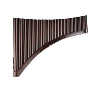 Mini-flûte de Pan portable G Key flûte de Pan marron 22 tuyaux bambou traditionnelle for bois facile à transporter sans ange fond faite la main(Brown-Left-SMALL)