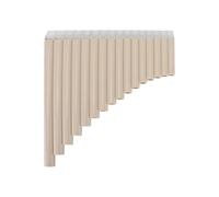 Mini-flûte de Pan portable Instruments de musique flûte poêle avec sac transport en carton for adultes débutants personnel enseignant à trou(WHITE)