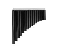 Mini-flûte de Pan portable Instruments de musique flûte poêle avec sac transport en carton for adultes débutants personnel enseignant à trou(Black)