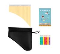 Mini-flûte de Pan portable Panpipes à 16 tuyaux avec boîte de rangement portable, flûte multi-tubes, Instrument musique vent en bois for étudiants débutants, cadeau(Light Yellow)