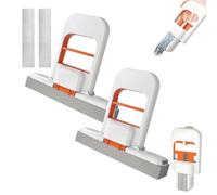 Mini Foldable Desktop Mop, Handheld Mini Mop, Wet and Dry Use Cleaning System, Portable Cleaning Mops, Lazy Hand Wash Short Device for Bathroom, Kitchen, Desktop, Glass, Living Room (2 Set)