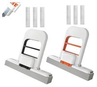 Mini Foldable Desktop Mop, Portable Mini Cleaning Mop, Wet and Dry Use Cleaning System Small Cotton Mops for Bathroom, Kitchen, Desktop, Glass, Living Room, Car