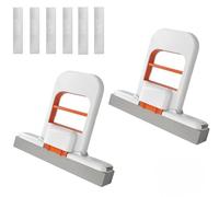 Mini Foldable Desktop Mop, Portable Mini Cleaning Mop, Wet and Dry Use Cleaning System Small Cotton Mops for Bathroom, Kitchen, Desktop, Glass, Living Room, Car
