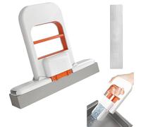 Mini Foldable Desktop Mop, Portable Self-Squeeze Short Mop, Mini Lazy Hand Wash-Free, Wet and Dry Use Cleaning System, Kitchen Hands-Free Lazy Cleaning Sponge Mops for Tabletop, Glass (1set)
