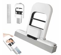 Mini Foldable Desktop Mop,Self-Squeeze Desktop Cleaning Mini Mop,Portable Wet and Dry Use Cleaning Tool,Lazy Hands-Free Washing Sponge Mops,for Bathroom,Kitchen,Dishes,Tabletop,Glass(B)