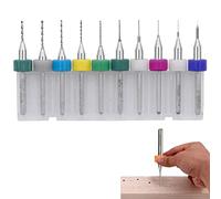 Mini Forets PCB 0.1-1.0mm, PCB Circuit Imprimé Carbure de Tungstène Micro Forets Mini Twist Drill Bits Set Gravure Métallurgie pour Bijoux CNC Gravure,10 Pièces