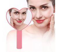 Mini Forme De Coeur Portable Maquillage Remise Miroir Poche Un Côte Miroir Outil De Maquillage A