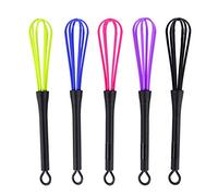 Mini-fouet 5 pièces plastique salon coiffure mélangeur coloration crème teinture outils agitateur pour colorant professionnel accessoires coiffure