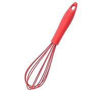 Mini fouet à œufs compact en silicone avec poignée antidérapante pour le mélange de cuisine | Batte durable pour fouetter les œufs, mélanger les sauces, les boissons mélangées et la cuisine
