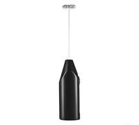 Mini fouet électrique avec batteurs en acier inoxydable pour faire mousser le lait, séparer les blancs d'œufs et préparer la cuisson (noir)