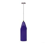 Mini fouet électrique en acier inoxydable pour mélange d'œufs de lait, appareil portatif alimenté par piles pour la maison et les petites cuisines commerciales (violet)