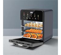 Mini four 10 L Four à pizza avec chaleur tournante Four 8 en 1 Four électrique for cuire et griller Avec 2 plaques de cuisson Chaleur supérieure/inférieure