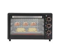 Mini Four 22L 1000W Four électrique avec Poêle à Griller et Grille Grill Mini Four Four à Pizza avec Température Réglable (120°C-250°C), 4 Tubes de Chauffage, Mini Four Combiné pour Fêtes