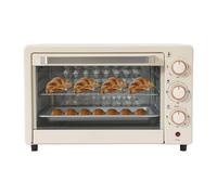 Mini Four 22L 1000W Four électrique avec Poêle à Griller et Grille Grill Mini Four Four à Pizza avec Température Réglable (120°C-250°C), 4 Tubes de Chauffage, Mini Four Combiné pour Fêtes
