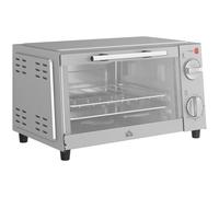 Mini-four 9L, avec plaque de cuisson Grille, Mini-four, 100 °C-230 °C, minuterie 60 min, 750W, Argent