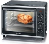 Mini four a chaleur tournante SEVERIN TO2056 - 30 L - 1600 W - Noir et argent
