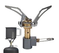 Mini four à dos - Brûleur de camp léger, outil de cuisine compact | Conception pliable avec une sortie de chaleur élevée, source de flamme résistante au vent qui permet d'ébullition rapide de l'eau