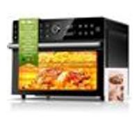 Mini four chaud intelligent, Double cuisson, 3200W Max/18 Programmes/30L, Minuterie 12H max, Température 30-230 ℃, Multifonction noir G