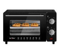 Mini Four Électrique 10L - WOLTU - Noir - 650W - Chauffage, décongélation, cuisson, rôtissage, grillage