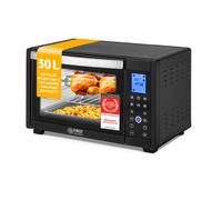 Mini Four électrique, 30L, Four à convection 1600W, affichage Digital, Four électrique compact, Grille et Plaque de Four
