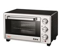 Mini four électrique avec double verre 1400 W 21L- chaleur tournante - Noir