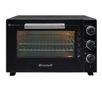 Mini Four Electrique BRANDT Four multifonction 46L 1800 Watts tournebroche FC469MUB Noir Noir