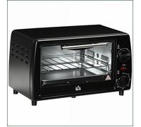 Mini four électrique - HOMCOM - 10L 750W Timer 60min Jusqu'à 230°C - Noir
