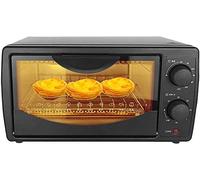 Mini four électrique noir de 10 L, ustensile cuisson ménager multifonctionnel extractible