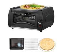 Mini four électrique pour la cuisson du pain, de la pizza et du pain plat - Design compact pour un usage domestique et commercial