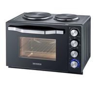 Mini-four électrique - SEVERIN - 30 L - 1500W - 2 plaques de cuisson - Noir - 2074