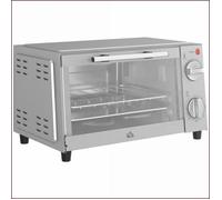 Mini four électronique - HOMCOM - 9L, température 100-230°C, timer 60min - Argent