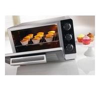 BRANDT - Mini four - FC405MS - 40L - 5 positions de cuisson - Cavité anti-adhésive - Accessoires : lèchefrites, grille, pince pour récupérer les plats, tournebroche - 2100w - Silver