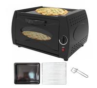 Mini Four Lahmacun Manakish Naan Machine à Pain Four à Pizza Tandoori, Four Tandoori 2100w Avec Plateau De Cuisson/grille De Cuisson/poignée De Plateau, Contrôle De Température 50-400℃, Pou Rounddoor