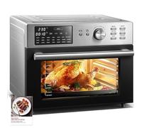 Mini four professionnel - Four a air, 30L/18 Programmes/30-230℃, Lumière intégrée, Cavité et plateaux en acier inoxydable