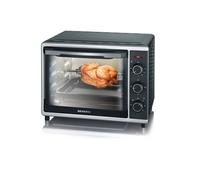 Severin Mini four à chaleur tournante TO2056 – 30 L, 1,6 kW – Noir et argent