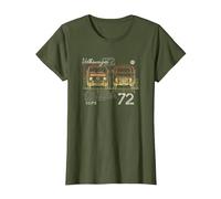 Mini-fourgonnette Volkswagen T2 72 T-Shirt, Femme, Olive, M