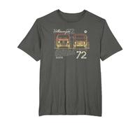 Mini-fourgonnette Volkswagen T2 72 T-Shirt, Homme Grandes Tailles, Asphalte, 4X Tall