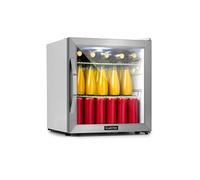 Beersafe L Crystal White Réfrigérateur 47 litres 2 étagères Porte en verre panoramique Acier inoxydable E