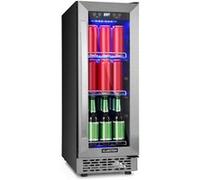 Klarstein Beerlager 82cm 56L Frigo à Boisson avec Porte Vitrée Argent E