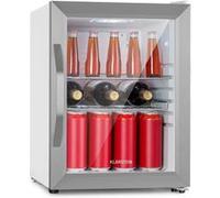 Mini frigo - Klarstein Beersafe M - Réfrigérateur bar - 33L - CEE C - Porte vitrée - Argent argent G