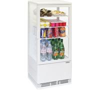 Mini Frigo Vitrine Réfrigérée à Poser - Casselin - 78 Litres - Blanc - Froid Ventilé