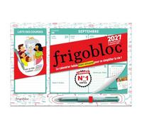 Mini Frigobloc Hebdomadaire 4 couleurs 2027 - Calendrier compact / sem (de sept. 2026 à déc. 2027)