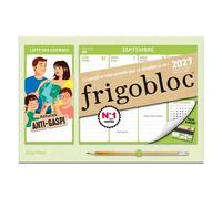 Mini Frigobloc Hebdomadaire Anti-gaspi 2027 - Calendrier compact / sem (de sept. 2026 à déc. 2027)