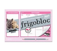 Mini Frigobloc Hebdomadaire Chats Rigolos 2027 / sem (de sept. 2026 à déc. 2027) - Collectif - Play Bac Eds - broché - Calendrier