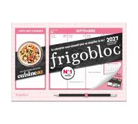 Mini Frigobloc Hebdomadaire Cuisine AZ 2027 - Calendrier compact / sem (de sept. 2026 à déc. 2027)