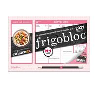 Mini Frigobloc Hebdomadaire Cuisine AZ 2027 - Calendrier compact / sem (de sept. 2026 à déc. 2027)