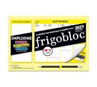 Mini Frigobloc Hebdomadaire Simplissime 2027 - Calendrier familial (de sept. 2026 à déc. 2027)