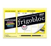 Mini Frigobloc Hebdomadaire Simplissime 2027 - Calendrier familial (de sept. 2026 à déc. 2027)