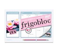 Mini Frigobloc Hebdomadaire Zen 2027 - Calendrier compact / sem (de sept. 2026 à déc. 2027)