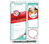 Mini Frigobloc Mensuel 2026 avec un stylo 4 couleurs ! (de sept. 2025 à déc. 2026)